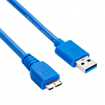 Akyga AK-USB-13 USB 3.0 kabelis USB-A (M) uz Micro USB-B (M), 1,8 m, melns