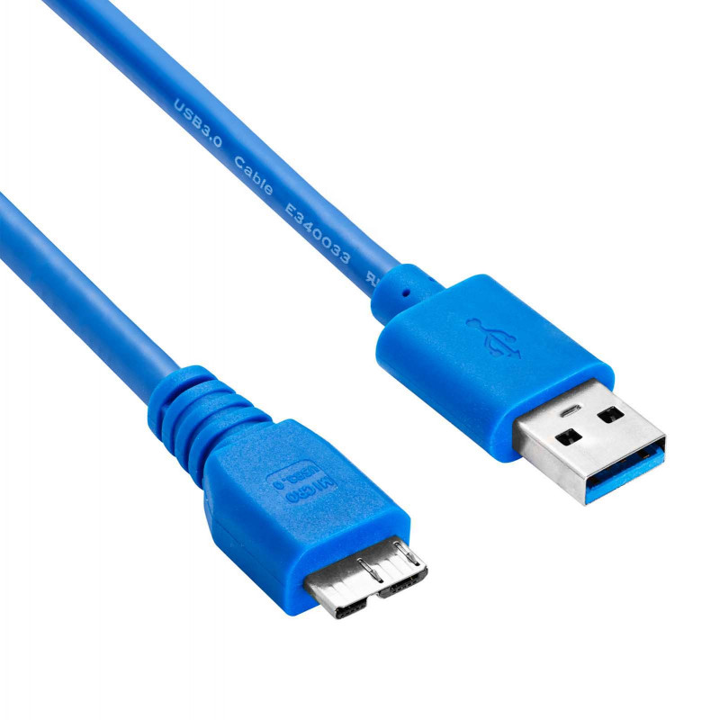 Akyga AK-USB-13 USB 3.0 kabelis USB-A (M) uz Micro USB-B (M), 1,8 m, melns