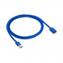 Akyga AK-USB-10 USB 3.0 pagarinājuma kabelis USB-A spraudnis uz ligzdu, 1,8 m, melns