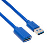 Akyga AK-USB-10 USB 3.0 pagarinājuma kabelis USB-A spraudnis uz ligzdu, 1,8 m, melns