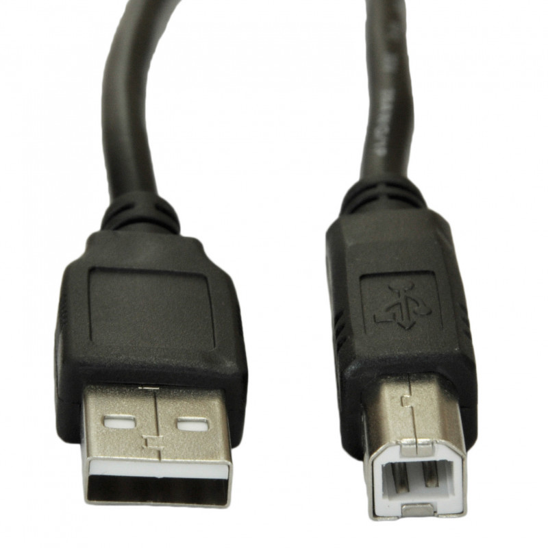 Akyga AK-USB-18 USB 2.0 printera kabelis USB-A (M) uz USB-B (M), 5 m, melns