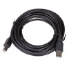 Akyga AK-USB-18 USB 2.0 printera kabelis USB-A (M) uz USB-B (M), 5 m, melns