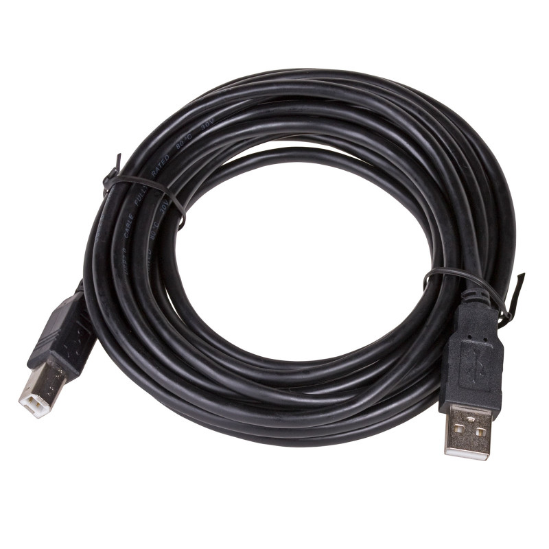 Akyga AK-USB-18 USB 2.0 printera kabelis USB-A (M) uz USB-B (M), 5 m, melns