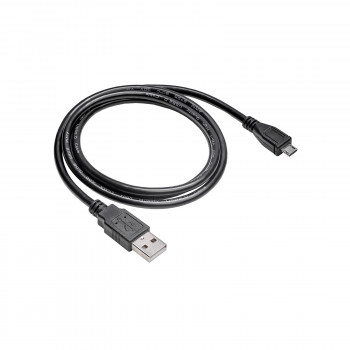 Akyga AK-USB-21 USB 2.0 kabelis USB-A (M) uz Micro USB-B (M), 1 m, melns