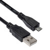 Akyga AK-USB-21 USB 2.0 kabelis USB-A (M) uz Micro USB-B (M), 1 m, melns