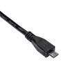 Akyga AK-USB-21 USB 2.0 kabelis USB-A (M) uz Micro USB-B (M), 1 m, melns