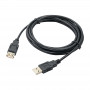 Akyga AK-USB-19 USB 2.0 pagarinājuma kabelis USB-A (M) uz USB-A (F), 3 m, melns