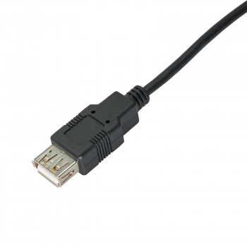 Akyga AK-USB-19 USB 2.0 pagarinājuma kabelis USB-A (M) uz USB-A (F), 3 m, melns
