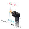 Akyga AK-ND-21 klēpjdatora lādētājs 19 V / 1,58 A, 30 W, 5,5 x 1,7 mm, 1,2 m, saderīgs ar Acer