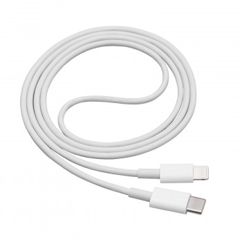 Akyga AK-USB-35 USB-C (M) uz Lightning (M) kabelis, 20 W, 1 m, balts