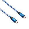 Akyga AK-USB-38 USB-C – USB-C kabelis, USB 2.0, 100 W, 1,8 m, zils