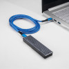 Akyga AK-USB-38 USB-C – USB-C kabelis, USB 2.0, 100 W, 1,8 m, zils