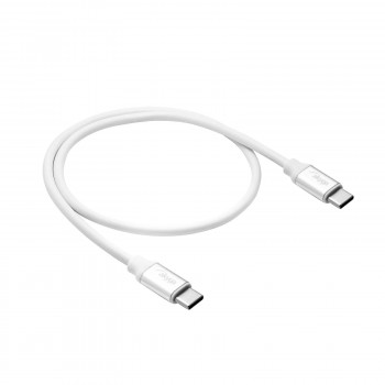 Akyga AK-USB-39 USB-C – USB-C kabelis, USB 2.0, 60 W, 0,5 m, balts