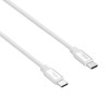 Akyga AK-USB-39 USB-C – USB-C kabelis, USB 2.0, 60 W, 0,5 m, balts