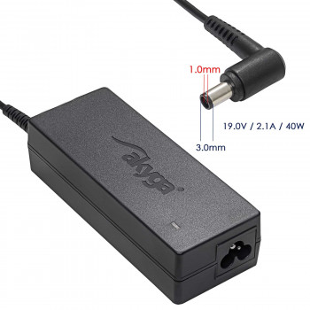Akyga AK-ND-22 klēpjdatora lādētājs 19 V / 2,1 A, 40 W, 3,0 x 1,0 mm, 1,2 m, saderīgs ar Samsung
