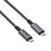 Akyga AK-USB-45 USB-C – USB-C pīts kabelis, USB4, 40 Gbps, 240 W, 1 m, pelēks