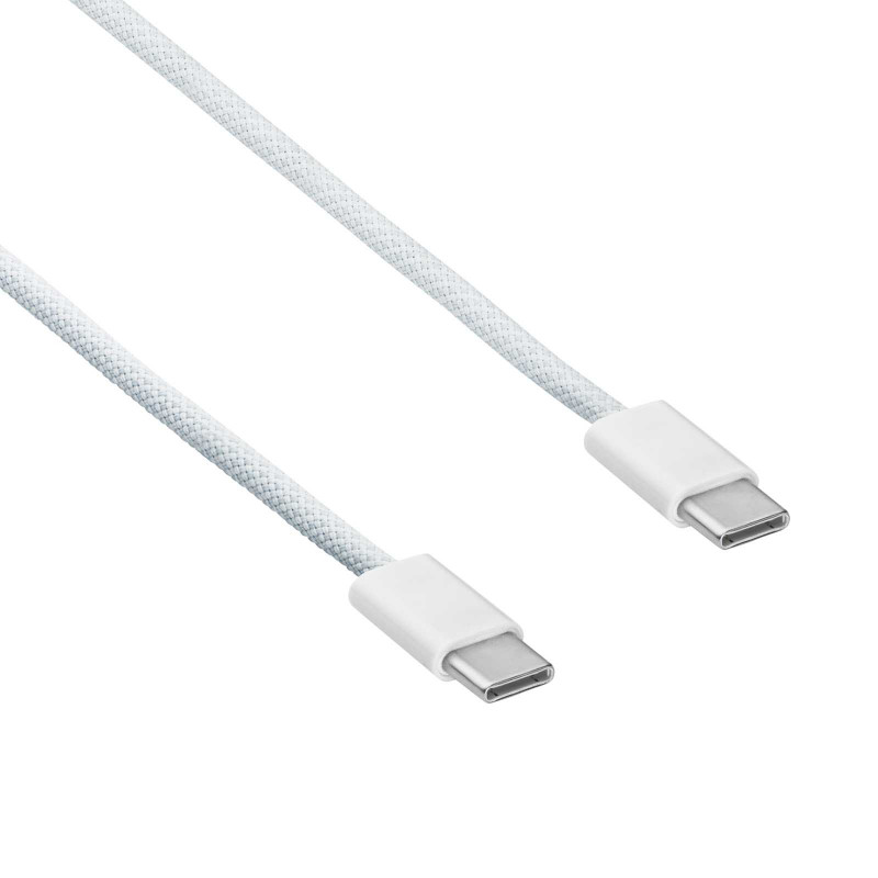 Akyga AK-USB-51 USB-C – USB-C pīts kabelis iPhone 15, USB 2.0, 60 W, 1 m, balts