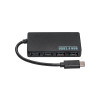 Akyga AK-AD-52 aktīvs USB-C centrmezgls, USB-C (M) uz 4x USB-A (F), USB 3.1, 20 cm