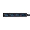 Akyga AK-AD-52 aktīvs USB-C centrmezgls, USB-C (M) uz 4x USB-A (F), USB 3.1, 20 cm