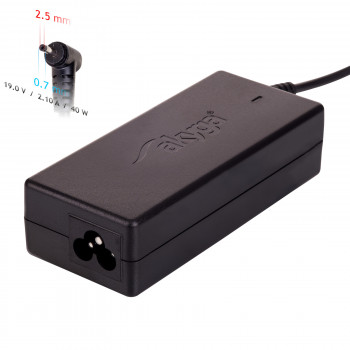 Akyga AK-ND-23 klēpjdatora lādētājs 19 V / 2,1 A, 40 W, 2,5 x 0,7 mm, 1,2 m, saderīgs ar ASUS