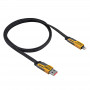 Akyga AK-USB-57 4-in-1 pīts kabelis USB-A/USB-C – USB-C/Lightning, USB 2.0, 65 W, 1 m, pelēks