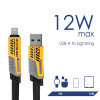 Akyga AK-USB-57 4-in-1 pīts kabelis USB-A/USB-C – USB-C/Lightning, USB 2.0, 65 W, 1 m, pelēks
