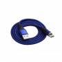 Akyga AK-USB-42 USB-A – USB-C magnētiskais kabelis, USB 2.0, 18 W, 1 m, zils