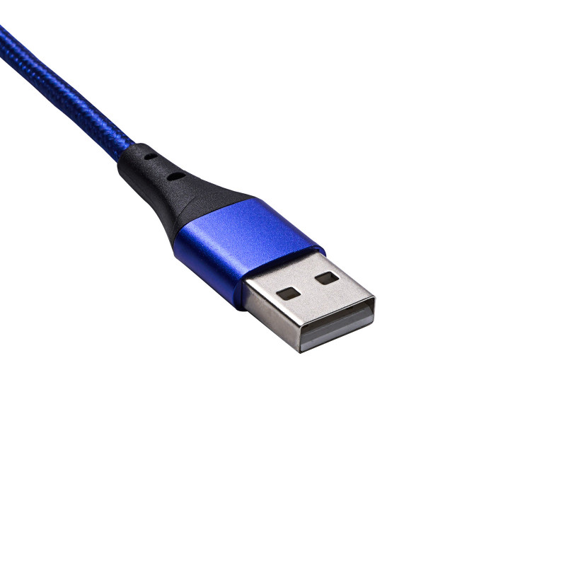 Akyga AK-USB-42 USB-A – USB-C magnētiskais kabelis, USB 2.0, 18 W, 1 m, zils