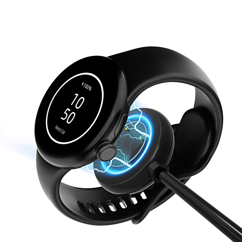 Akyga AK-SW-54 magnētisks uzlādes kabelis, paredzēts Google Pixel Watch 2, USB-A, 1 m