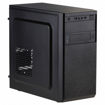 Akyga AK17BK Micro ATX korpuss, 2x USB 3.0, bez barošanas bloka, melns