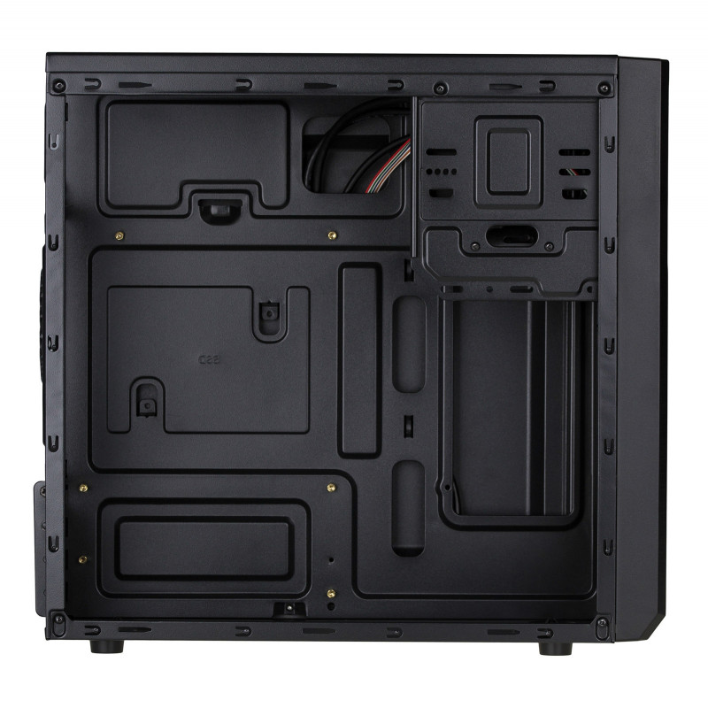 Akyga AK17BK Micro ATX korpuss, 2x USB 3.0, bez barošanas bloka, melns