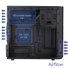 Akyga AK17BK Micro ATX korpuss, 2x USB 3.0, bez barošanas bloka, melns