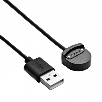 Akyga AK-SW-56 uzlādes kabelis, paredzēts Ticwatch S / E, USB-A, 1 m