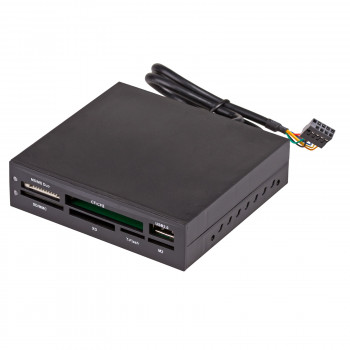 Akyga AK-CA-37 iekšējais universālais atmiņas karšu lasītājs 3,5" nodalījumam, USB 2.0, melns