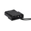 Akyga AW-12E-BR 120 mm korpusa ventilators, 33 sarkanas LED, Molex, melns