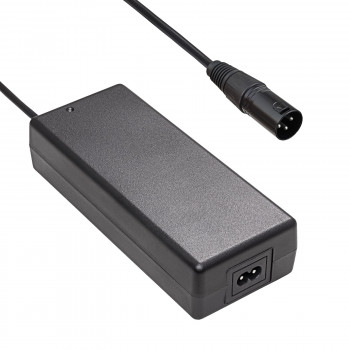 Akyga AK-EV-04 elektrovelosipēda lādētājs 48 V akumulatoriem, 54,6 V / 2 A, 110 W, XLR 3 kontaktu spraudnis, 1 m