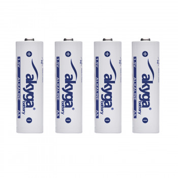Akyga AKY2069 AA LR6 sārma baterija 1,5 V 3050 mAh, 4 gab. (plēves iepakojumā)