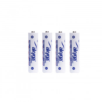 Akyga AKY2057 AAA LR03 sārma baterija 1,5 V 1300 mAh, 4 gab. (plēves iepakojumā)
