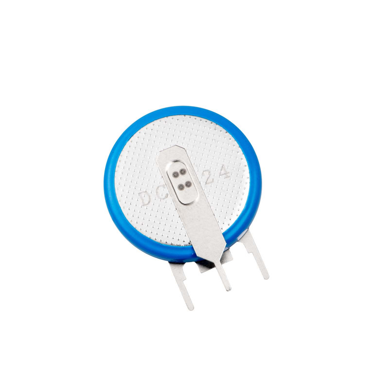 Akyga AKY1086 CR2032 PP3A litija baterija 3 V 210 mAh ar 3 kontaktiem, 4 mm solis (THT)
