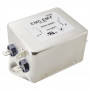Akyga EN2070-16-F vienfāzes EMI filtrs 16 A, 120–250 V AC, 50/60 Hz, 6,3 mm savienotāji