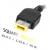 Akyga AK-ND-51 klēpjdatora lādētājs 20 V / 2,25 A, 45 W, Slim Tip, 1,2 m, saderīgs ar Lenovo