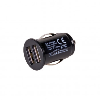 Automašīnas lādētājs 12/24V Akyga AK-CH-02 10.5W 2x USB-A 5V / 2.1A melns