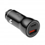 Automašīnas lādētājs 12/24V Akyga AK-CH-16 36W USB-A + USB-C PD Quick Charge 3.0 5-12V / 1.5-3A melns