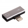 Akyga AK-AD-64 adapteris Lightning (m) uz 2x Lightning (f), sudraba krāsā