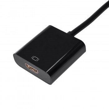 Akyga AK-AD-11 pārveidotāja adapteris ar kabeli DisplayPort spraudnis – HDMI ligzda, 15 cm, melns