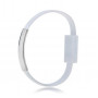 Akyga AK-AD-34 USB kabelis aproces formā, micro USB-B (m) / USB-A, USB 2.0, 23 cm, balts