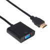 Akyga AK-AD-42 adapteris ar kabeli HDMI (spraudnis) – VGA (ligzda), Full HD, 15 cm