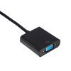 Akyga AK-AD-42 adapteris ar kabeli HDMI (spraudnis) – VGA (ligzda), Full HD, 15 cm
