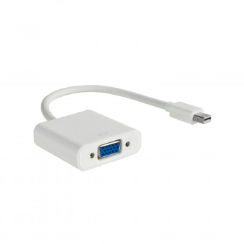 Akyga AK-AD-39 Mini DisplayPort (M) uz VGA (F) adaptera kabelis, 15 cm, balts