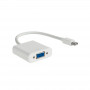 Akyga AK-AD-39 Mini DisplayPort (M) uz VGA (F) adaptera kabelis, 15 cm, balts